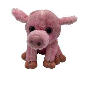 Pink Pig Plush Stuffed‎ Animal Toy 6.5" Sitting Piglet MVP Group International